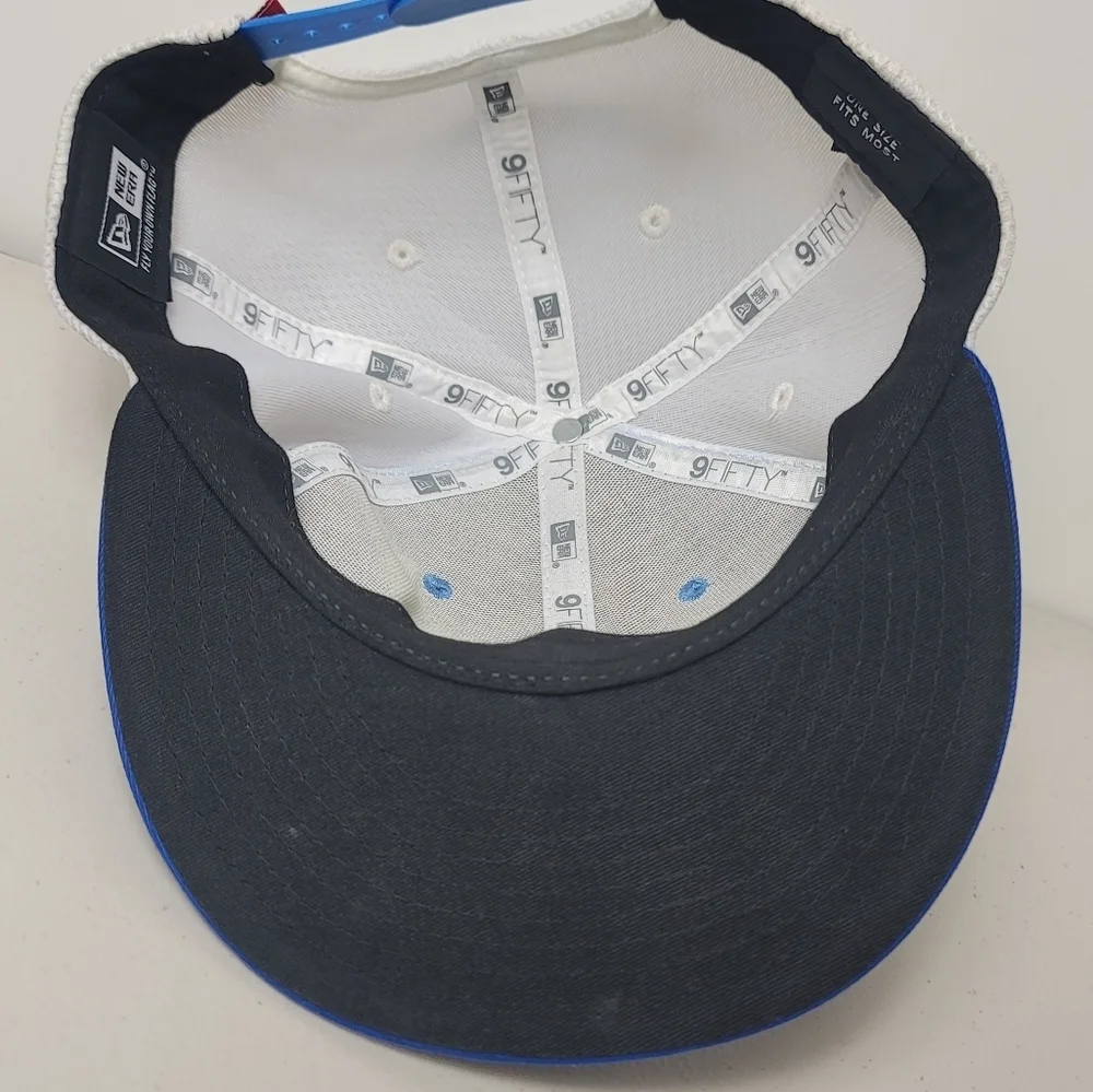 Oakley Men’s Squared Adjustable Flex Fit Hat Electric Blue White - Picture 8 of 9